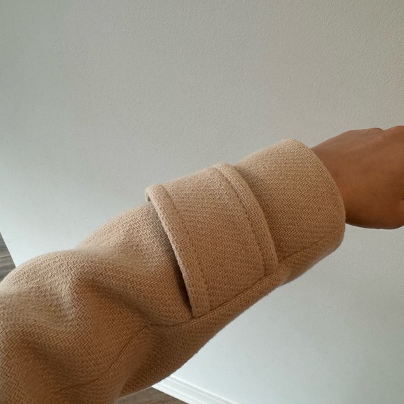 J.Crew Stadium Cloth Nelli Gori Majesty Wool Pea Coat_Women’s Beige - Picture 10 of 10